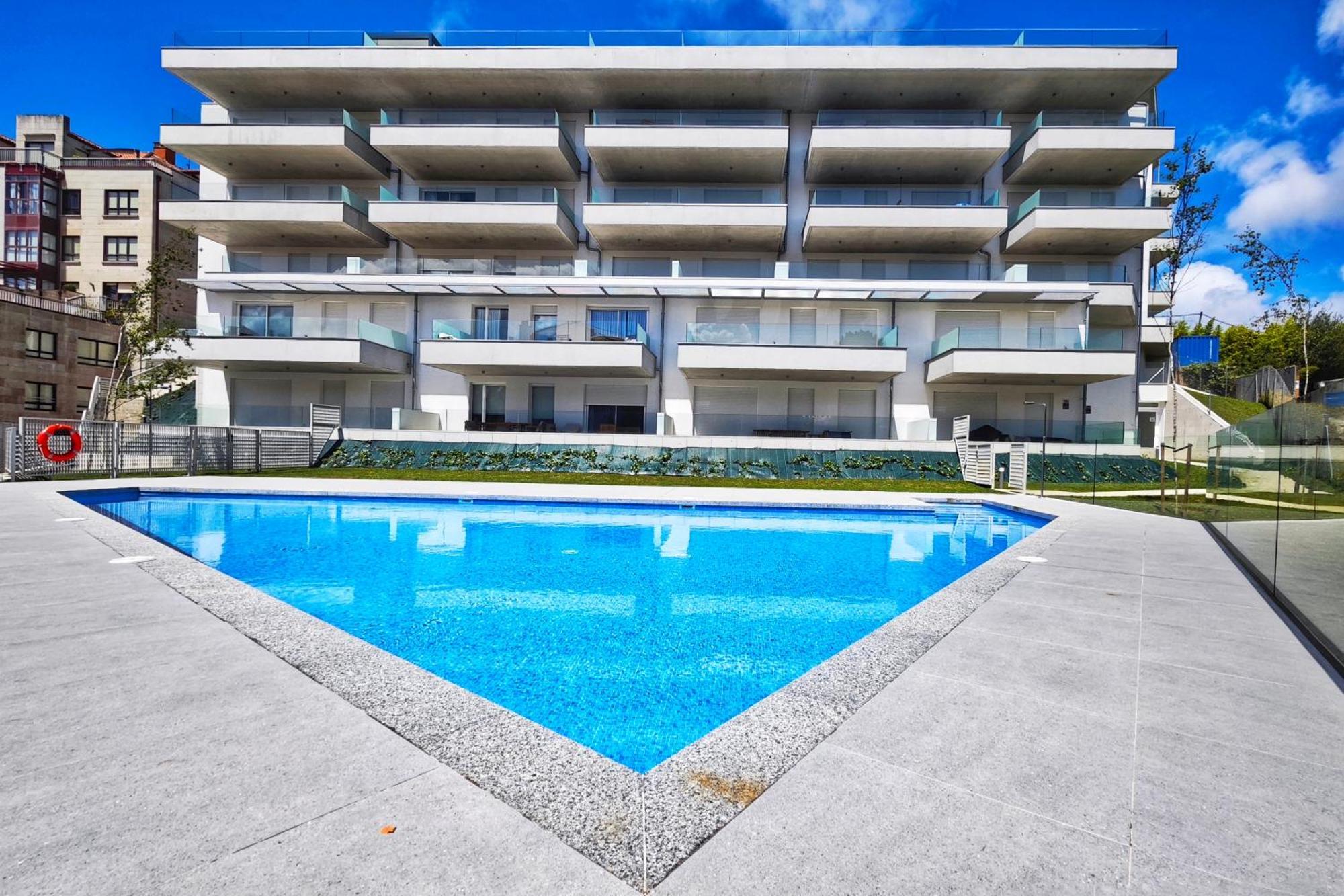 Desconectaengalicia Apartamento Zoo Con Piscina Y Vistas Al Mar A 150 Metros De Silgar 桑亨霍 外观 照片